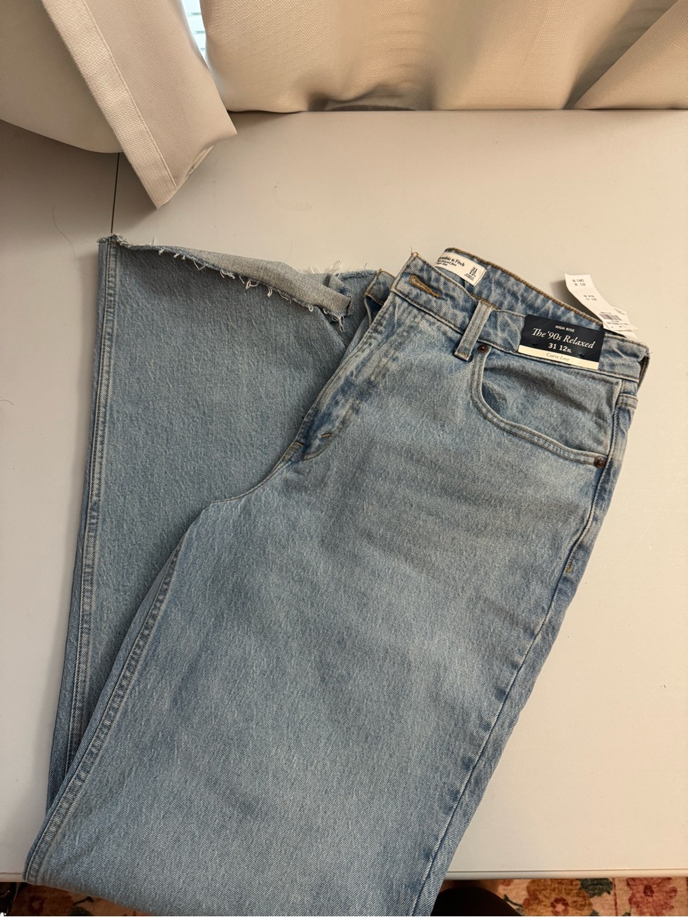 Abercrombie & Fitch Light Blue High-Rise Jeans